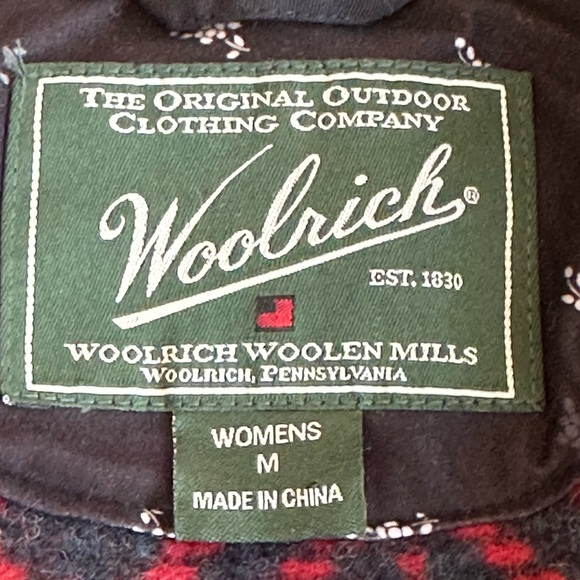 Woolrich | Southwestern Aztec Wool Blend Blanket Hooded Longer Coat, Size M - Picture 8 of 11
